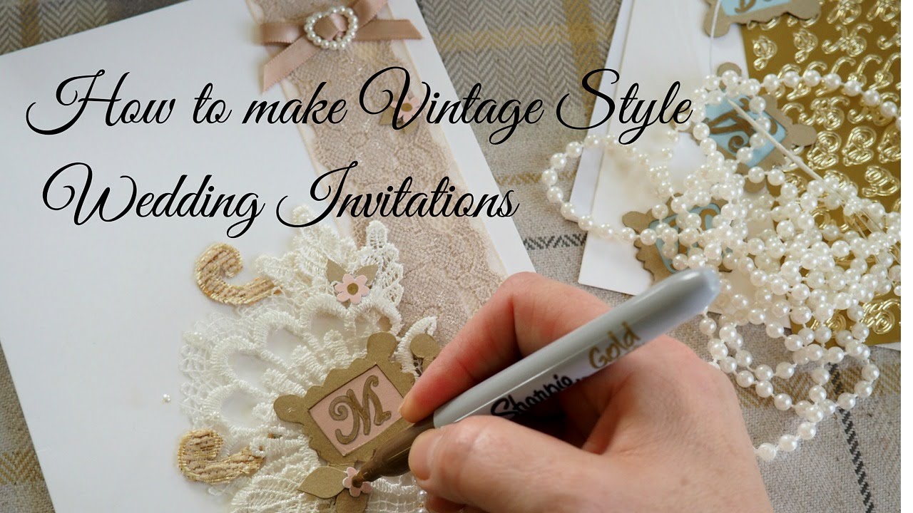 how to make vintage style wedding invitations vintage style wedding invitations