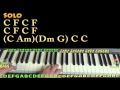 Santa Claus is Coming To Town (Bruce Springsteen) Piano Lesson Chord Chart