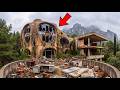 Abandoned Cliffside Cave Transformed into a Luxurious Dream Mansion with Stunning Epoxy Floors