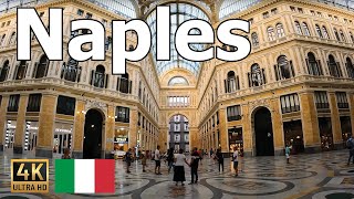 Naples, Italy  2022 Walking Tour in 4K  Seaside, Restaurants, Street Life, and Architecture