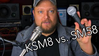 Shure KSM8 vs SM58 // Which is better for live vocals?