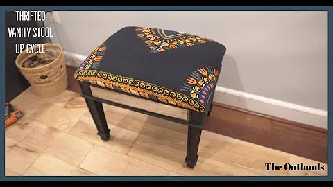Thrifted Vanity Stool Upcycle