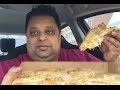 Eating 7 Eleven $5 Large Pizza