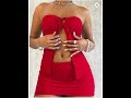 Solid Color Tube Top &amp; Skirt Two-piece Set #fypシ #fyp #fypシ゚viral シ