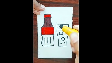 How To Draw Coca-Cola Step By Step | Easy Drawing For Kids #shorts #drawing #cocacola #cutedrawing
