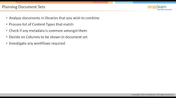 SharePoint 2013 Planning of Document sets