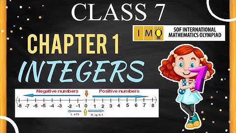 Class 7 IMO | Chapter 1 | integers | Integers for class 7 | Maths Olympiad for class 7