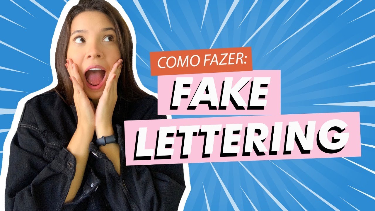 Descubra o SEGREDO de como fazer falsa caligrafia [FAKE LETTERING ...