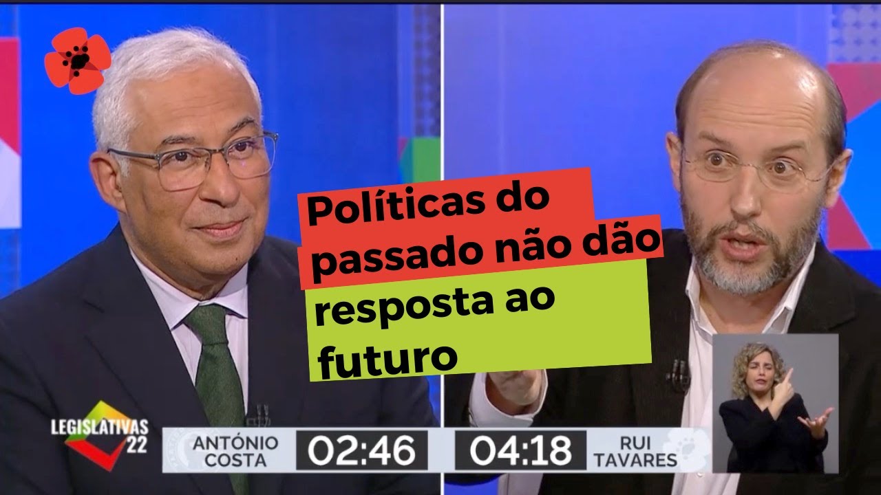 Debate Legislativas 2022 - Rui Tavares e António Costa