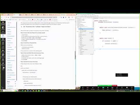 Use  "Anonymous class " to display " happy Java Class!