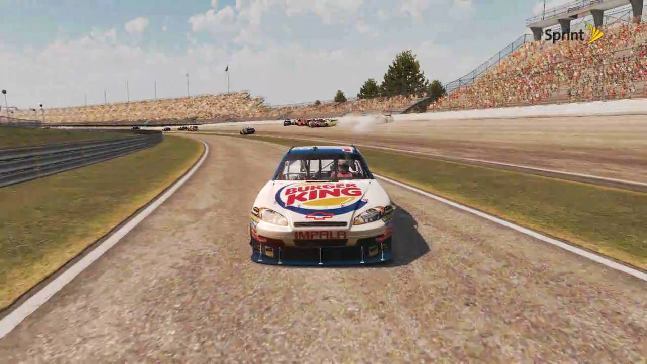 NASCAR 2011 the game flip at indy - YouTube