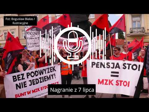 Prezes MZK przedstawia pracownikom informacje o groźbie upadku spółki