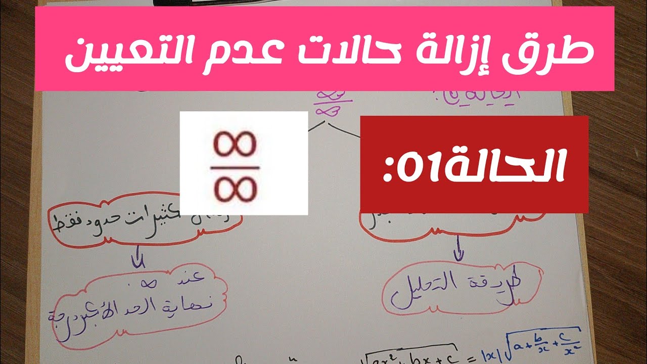 النهايات||طرق إزالة حالات عدم التعيين {الحالة 01}/بكالوريا جميع الشعب العلمية