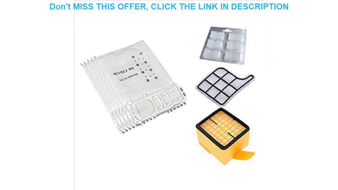 5 vacuum cleaner bags 2 filters 1 scented stones suitable for Vorwerk vacuum cleaner Kobold 135 13