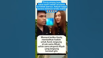 Ga boleh pelit-pelit ya Aal..!🤏🫢🤣🤪 #thoriqhalilintar #aaliyah #aurelhermansyah