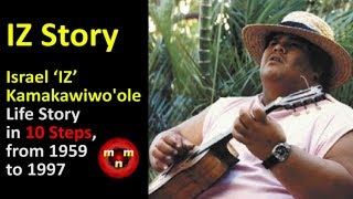 Video thumbnail of "🌈 ‘IZ’ Story ➖  Israel ‘IZ’ Kamakawiwo'ole Life Story in 10 Steps, from 1959 to 1997 🌈"