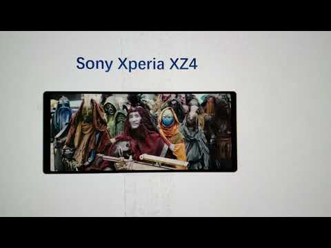 What is the feeling of the Sony Xperia XZ4 watching 21:9 movie?