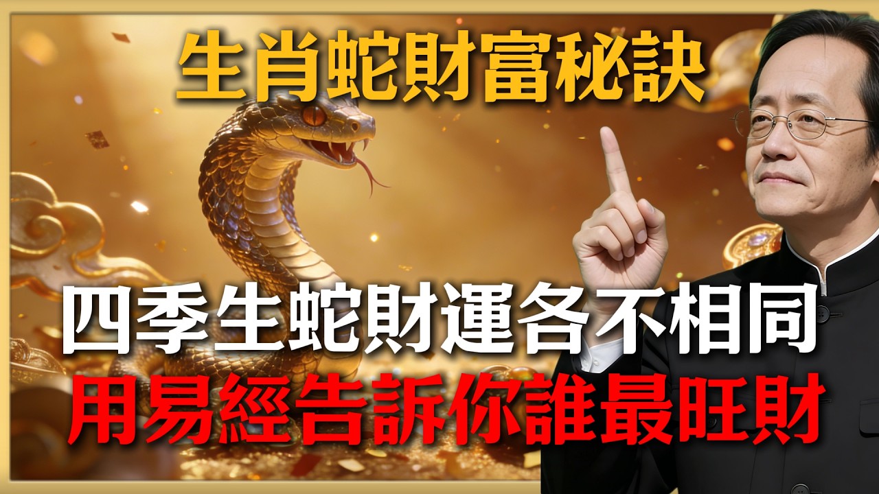 生肖蛇2026年財富秘訣：倪海廈剖析春蛇夏蛇秋蛇冬蛇，誰在年中轉運暴富#倪海廈 #命理 #生肖 #運勢