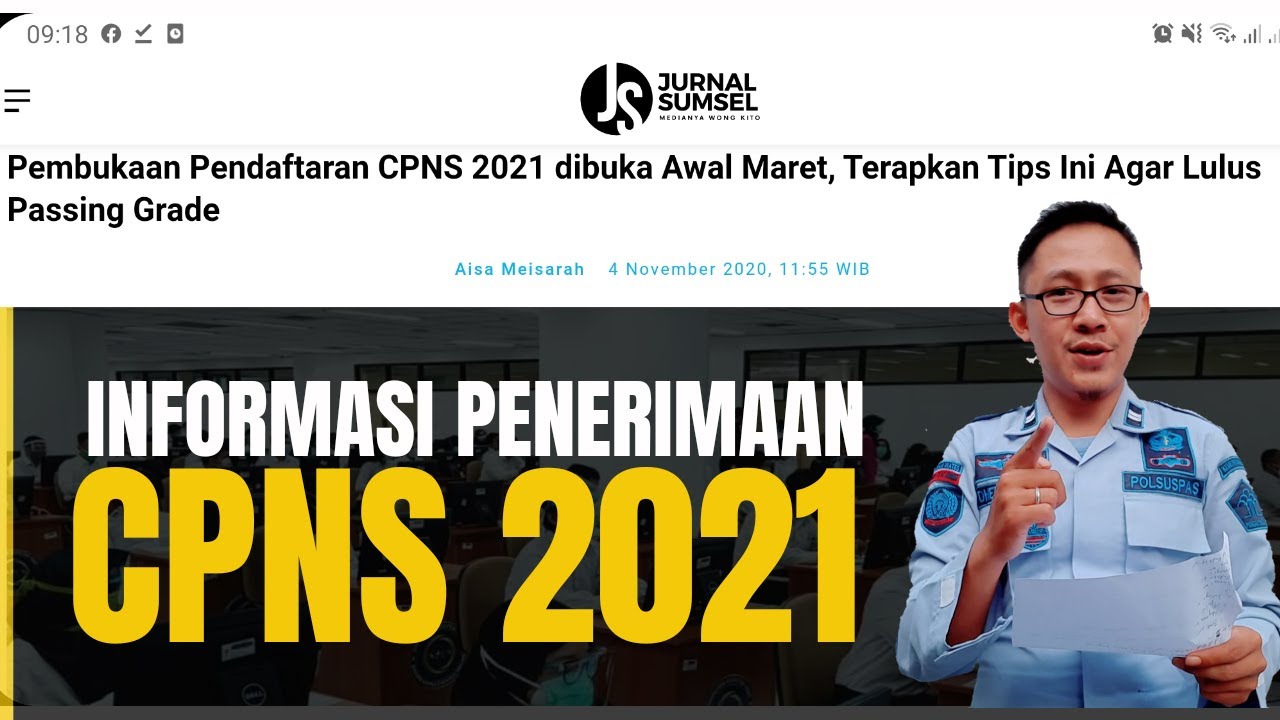 Kabar Gembira Penerimaan Cpns 2021 Youtube