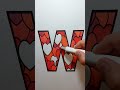 #w #satisfyingvideo #asmrsounds #lettering #letras #coloring #drawing #escrita #foryoupage #fypage