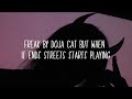 Freak by doja cat but when it ends streets starts playing  lyrics