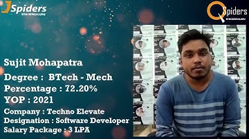 SUCCESSFULLY PLACED AS Software Developer from JSpiders BTM | STUDENT REVIEW | 2022 Placements