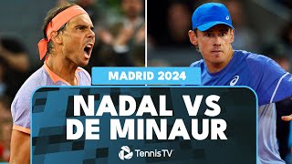 Stunning Rafael Nadal Win vs Alex De Minaur! | Madrid 2024 Highlights image