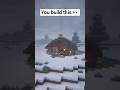 Cozy Snow Cabin in Minecraft ❄️🏡 #minecraft #shorts