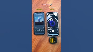 iPhone 16e Vs Samsung Galaxy S23 FE Speaker Sound Test