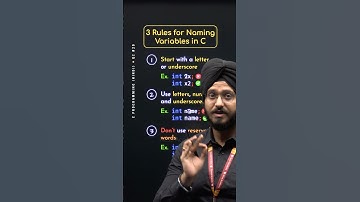 3 Rules for Naming Variables in C #CProgramming #NesoAcademy #QuickConcepts