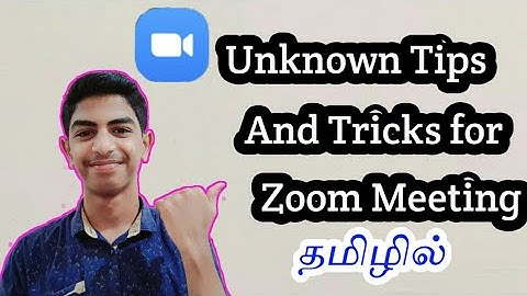 Unknown Tricks and tips for Zoom Meeting Updated Version | 2020 | Tamil  | Techno Karthi
