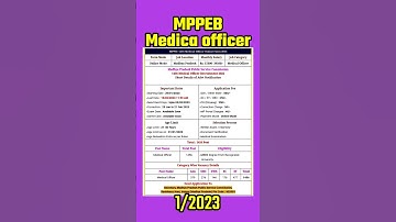 mppeb new vacancy 2023 || #latest #reels #shorts