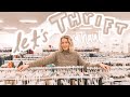 Come thrift with me for spring  the cutest clothing haul tryon