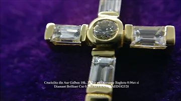Adam & Eve Diamonds - Cruciulita din Aur Galben cu Diamante - AED182528