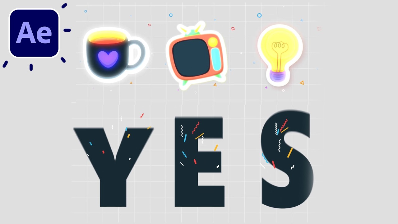 Creative Dynamic Animated Elements in After Effects Tutorials - YouTube