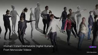 iHuman: Instant Animatable Digital Humans From Monocular Videos, ECCV 2024