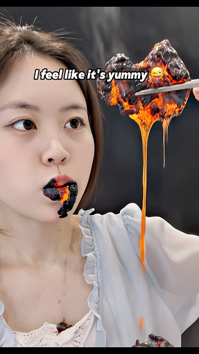 Lava Mukbang 😱 #shorts