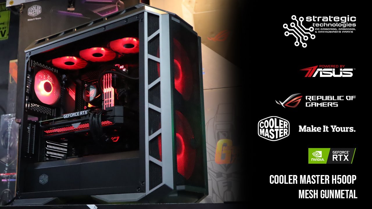 ROG PC with Cooler Master H500P Mesh Gunmetal - Intel Core i7 11700K + Strix RTX 3070 - YouTube