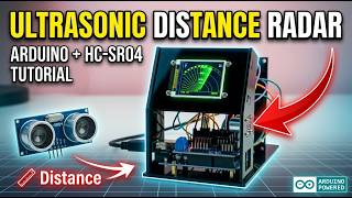 Building an Arduino Uno R3 Ultrasonic Radar Scanning Detector with HC-SR04 and Sensor Shield V.05