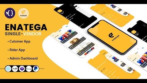 Enatega Single Vendor | Food Delivery Solution