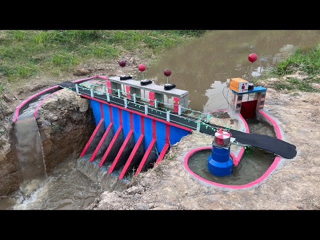 Build mini hydropower on a small stream with a powerful unit class=