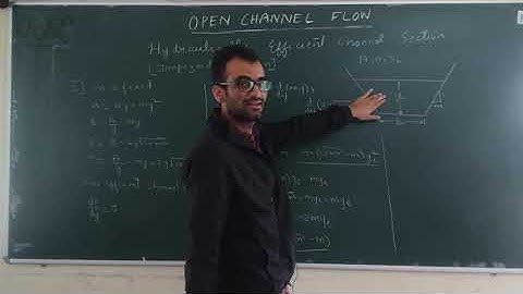 Open Channel Flow - 18 [Hydraulically Efficient channel - trapezoidal section]
