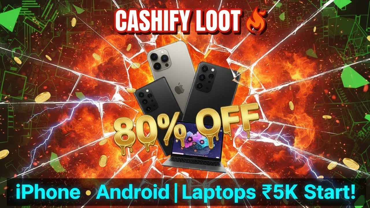 CASHIFY SUPER SALE 😱 iPhone 13 ₹14K | New Stock Updated | Phones Laptops MacBook Loot! Kaju Tech