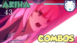 MBTL - Akiha Combos with inputs