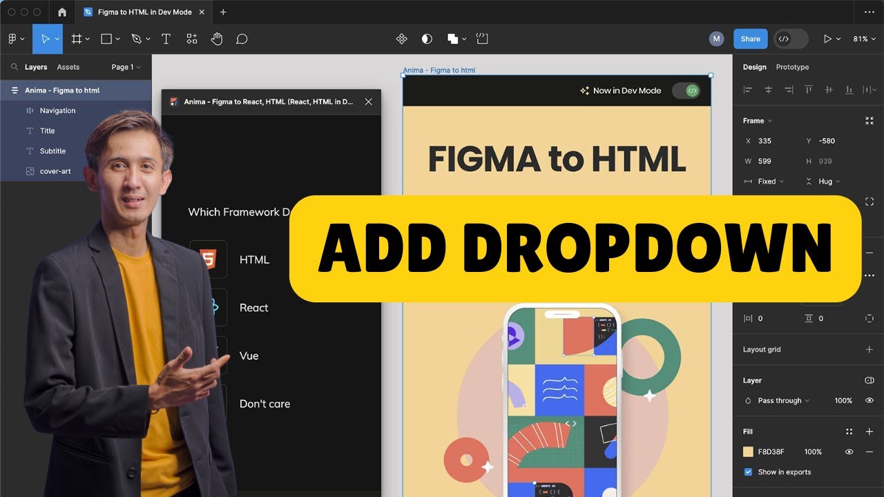 How to Add a Dropdown in Figma 2025? - YouTube