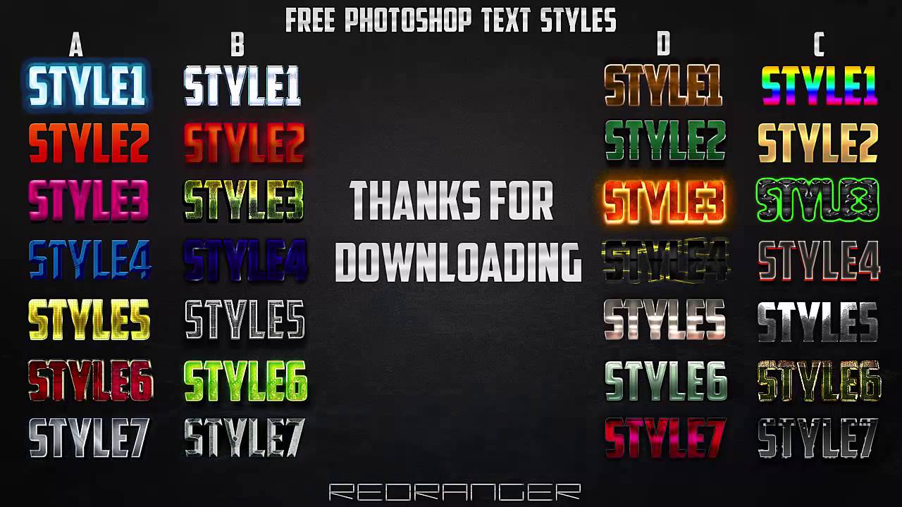 photoshop fonts pack free download