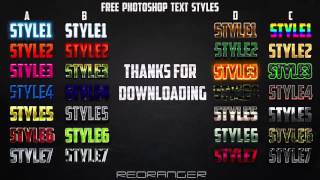 FREE Photoshop Text Styles Pack [PSD] Mqdefault
