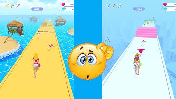 👰 Makeover Run 💄👗 123-124 Levels Gameplay Android,ios