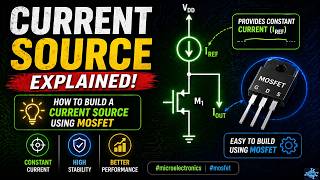 Current Source Explained | How to Build a Current Source using MOSFET | #microelectronics #mosfet