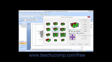 Crystal Reports 2013 Tutorial Modifying a 3D Chart View Business Objects Training